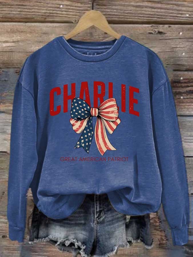 Women's Hot Events Printed Crew Neck Sweatshirt