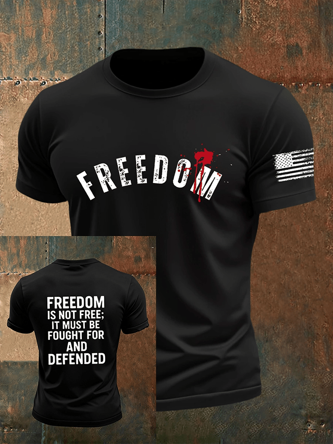 Men's Freedom Is Not Free R.I.P Short Sleeve T-shirt