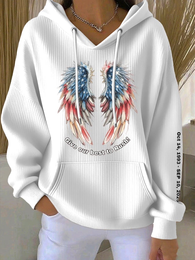 Women's Commemorative Leader Print Casual Hoodie