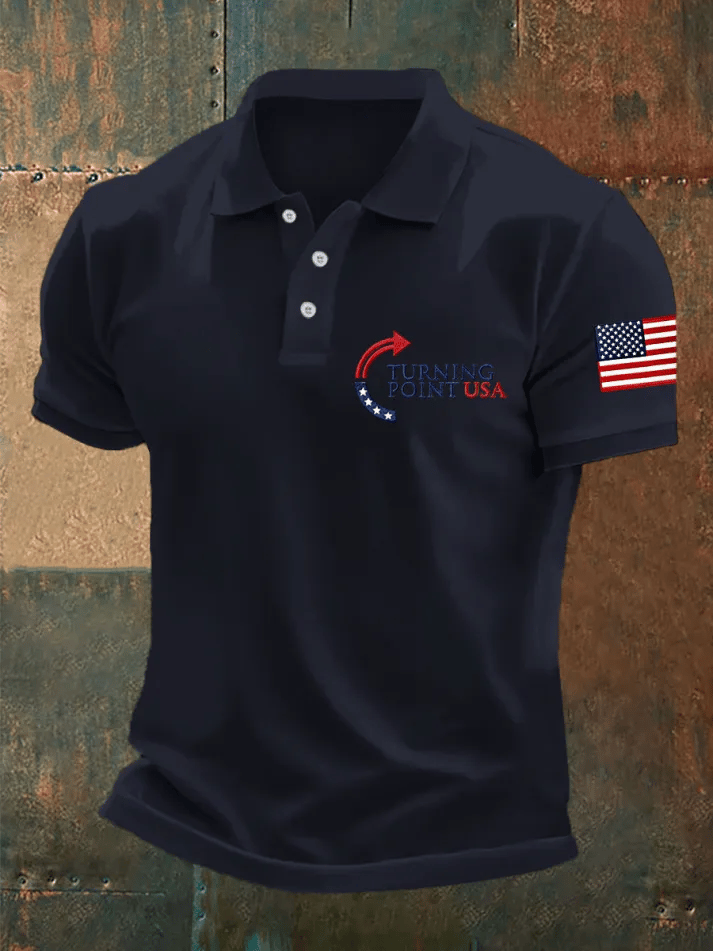 Man's Turning Point USA Printed Polo Shirt