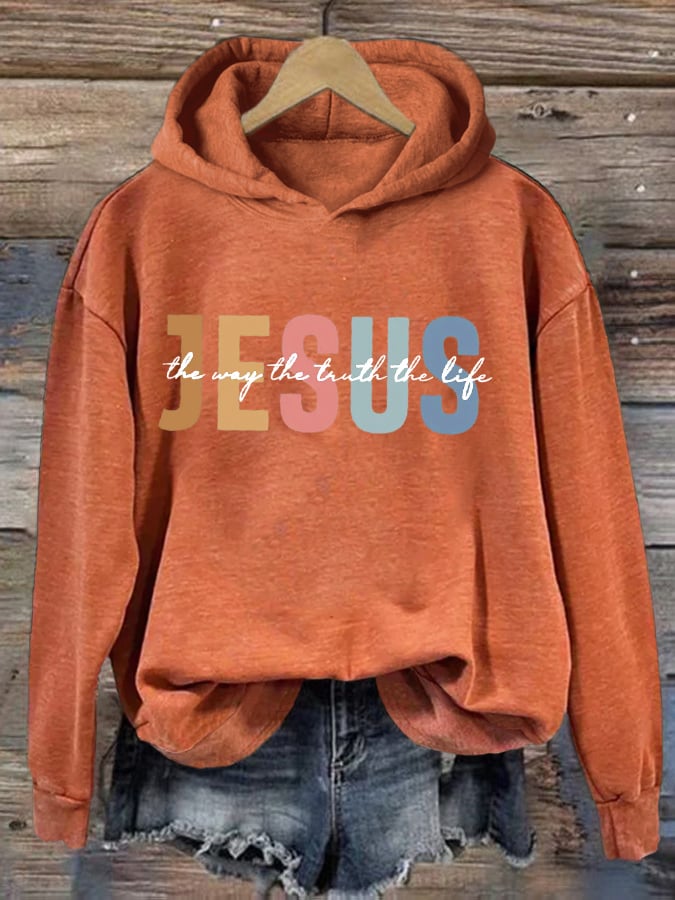omen's Casual Jesus Truth Hoodie