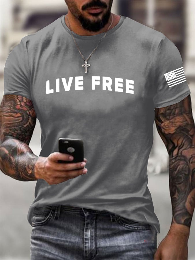 Men's Freedom Printed T-Shirt