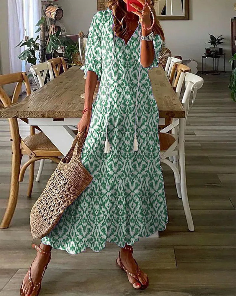 Boho Tummy Coverage Dress