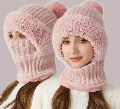 4-in-1 Full-Covering Winter Beanie Hat