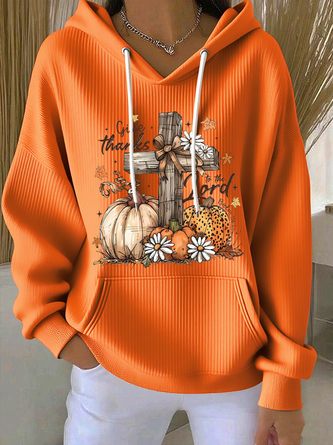 Women's casual thanksgiving main groove hoodie