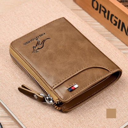 Last Day 49% OFF Men Wallet Zipper  Purse ( RFID PROTECTED )