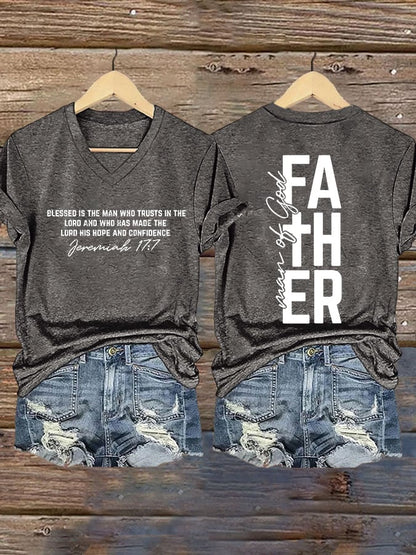 Women's Retro Faith Print T-Shirt