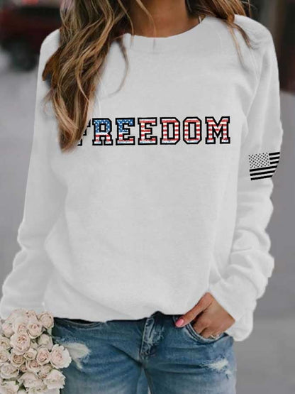 Women's Freedom Print Sweatshirt