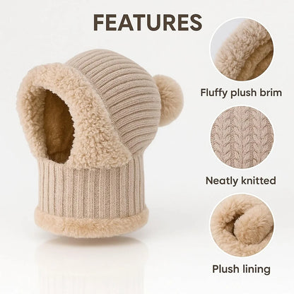 4-in-1 Full-Covering Winter Beanie Hat