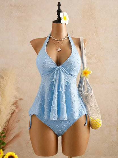 Flattering Tankini Set for Women – Comfortable & Stylish Two-Piece Swimwear