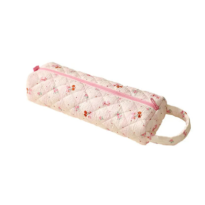 Quilted Hair Dryer Storage Bag - Travel Case for Hair Dryer, Curling Iron & Straightener