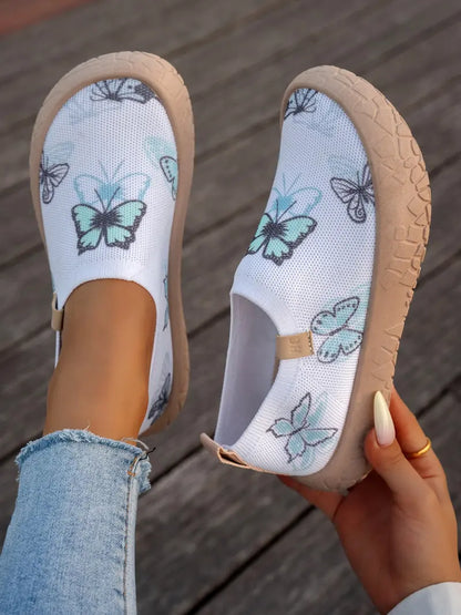 Women's Knit Breathable Slip-On Casual Shoes