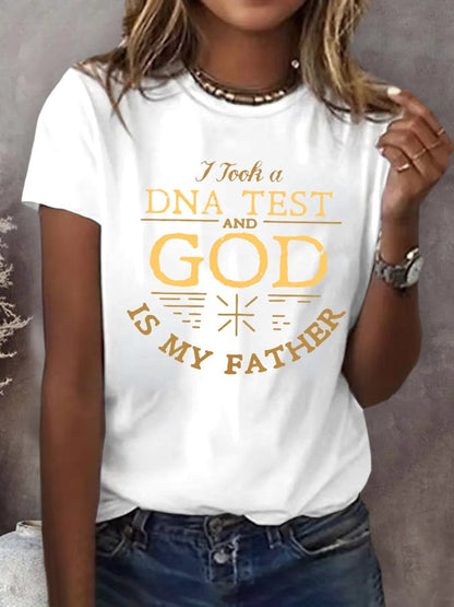 Women's Faith Printed Short-Sleeved T-Shirt