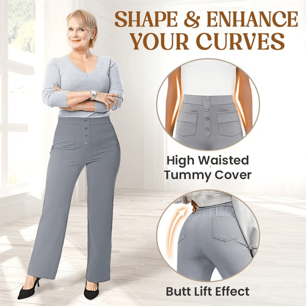 🔥Hot Sale 8000+💷Fan Favorite🔥Women's Casual High Waist Stretch Trousers