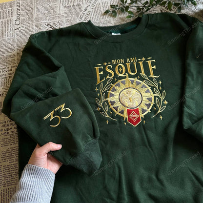 Esquie Expedition 33 Embroidered Sweatshirt and Hoodie, Video Game Shirt