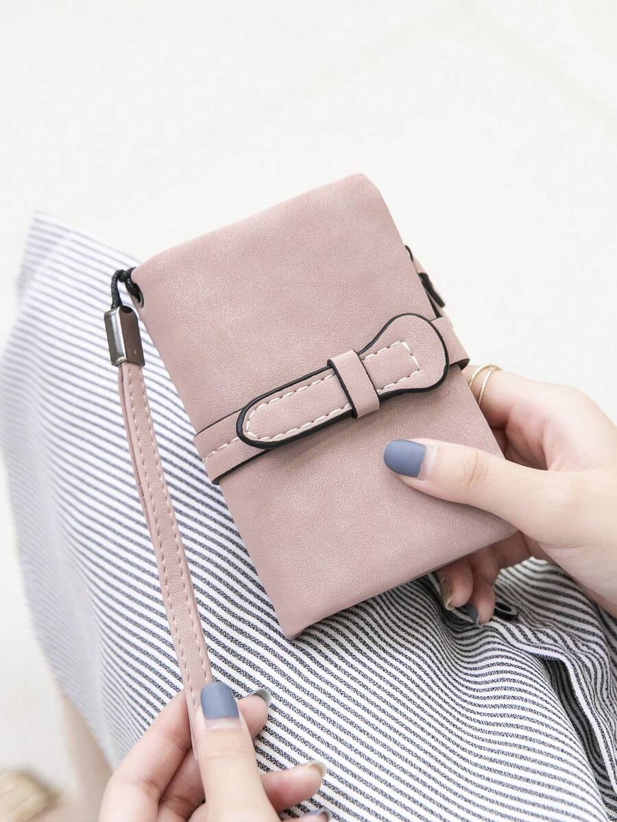 Women's RFID Tri-Fold Wallet with Card Slots & Zip Coin Pocket