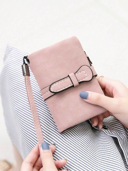 Women's RFID Tri-Fold Wallet with Card Slots & Zip Coin Pocket