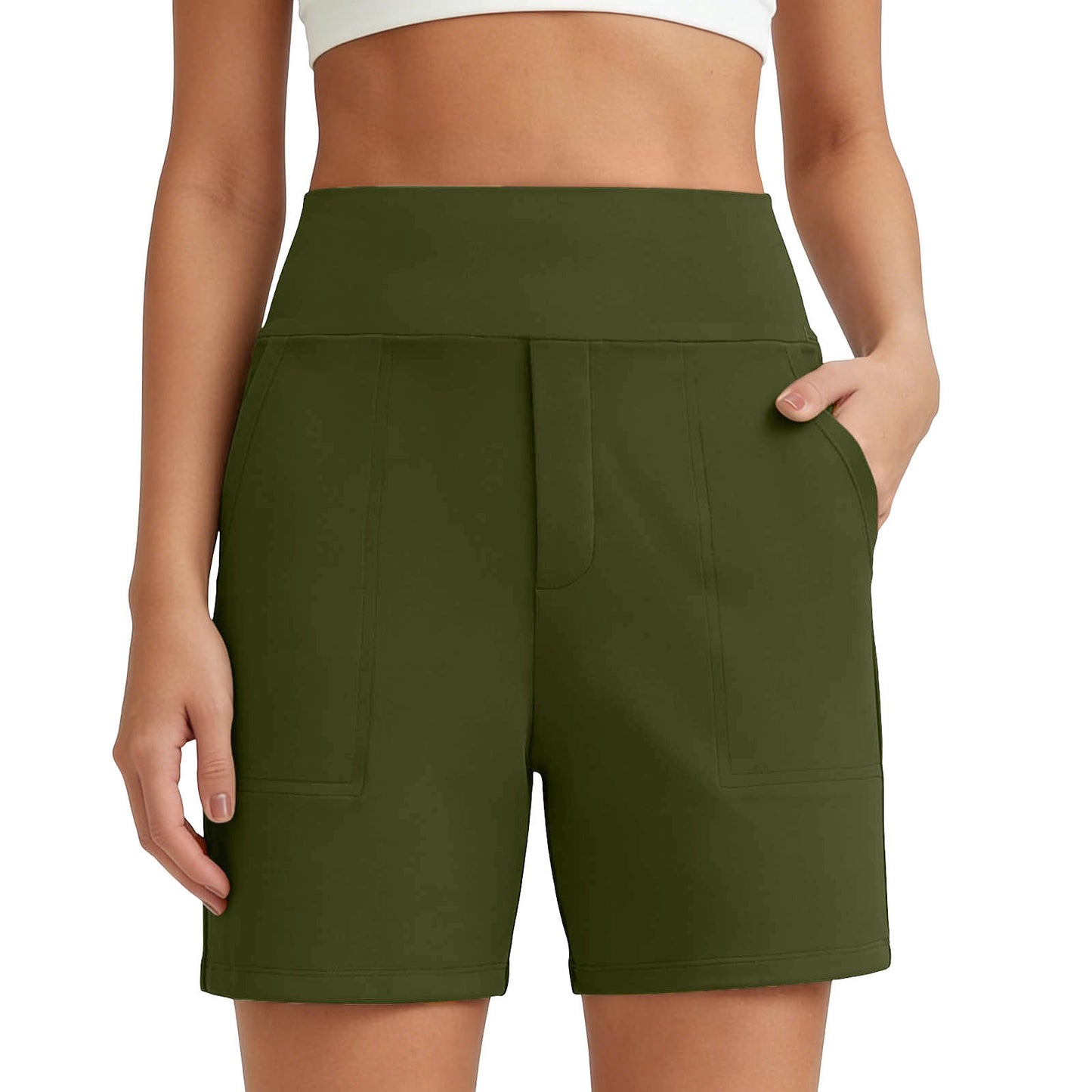 Women's 5'' Athletic Shorts High Waisted Running Yoga Shorts