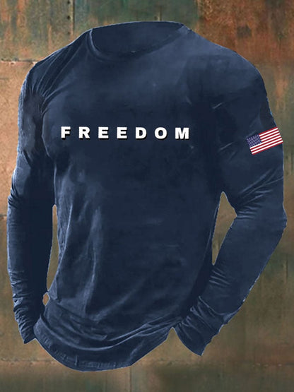 Men'S Casual Letter Print T-Shirt