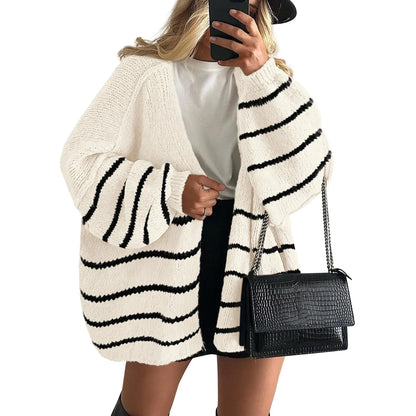 Women's Oversized Cardigan Sweater - Lightweight Knit