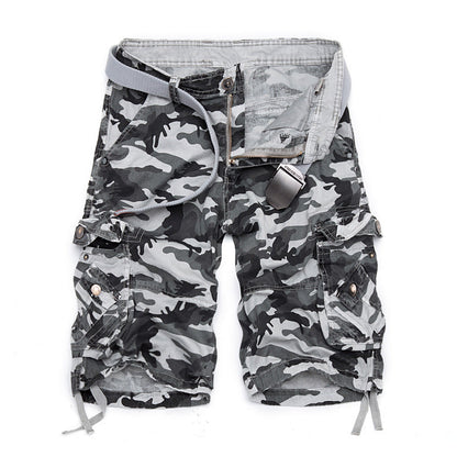 KangooSport Men's outdoor camouflage cargo shorts