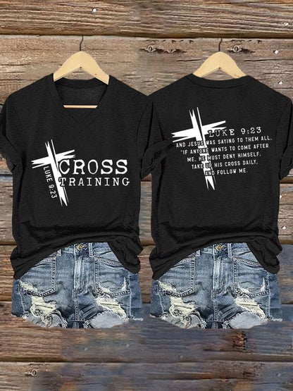 Women's Retro Faith Print T-Shirt