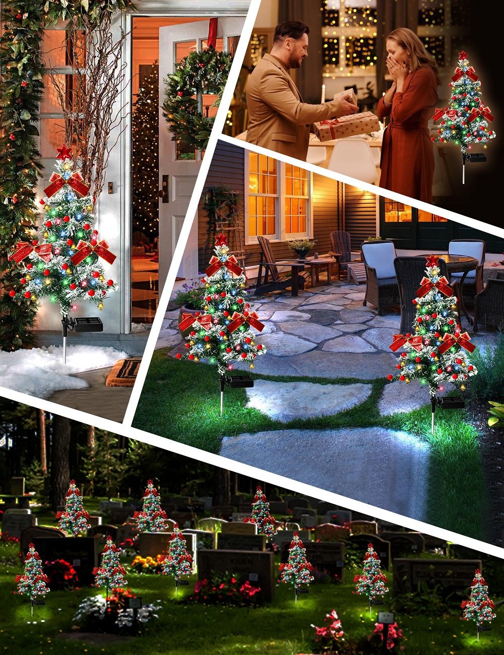 Last Day Promotion!🎄Solar Christmas Tree Stake Lights-Air Express Delivery✈️-Limited Stock!