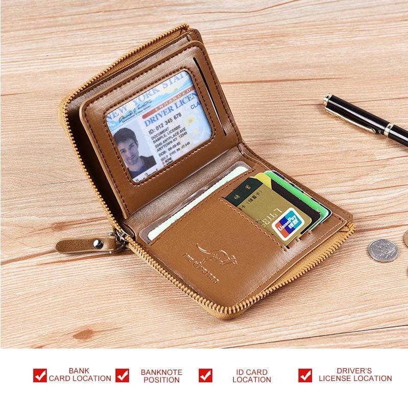 Last Day 49% OFF Men Wallet Zipper  Purse ( RFID PROTECTED )