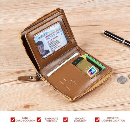 Last Day 49% OFF Men Wallet Zipper  Purse ( RFID PROTECTED )