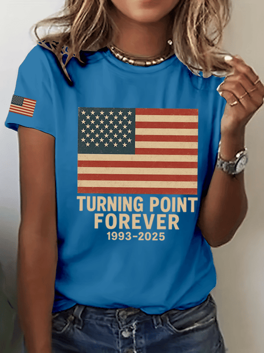 Women's Hot Spot Print Crew Neck T-Shirt