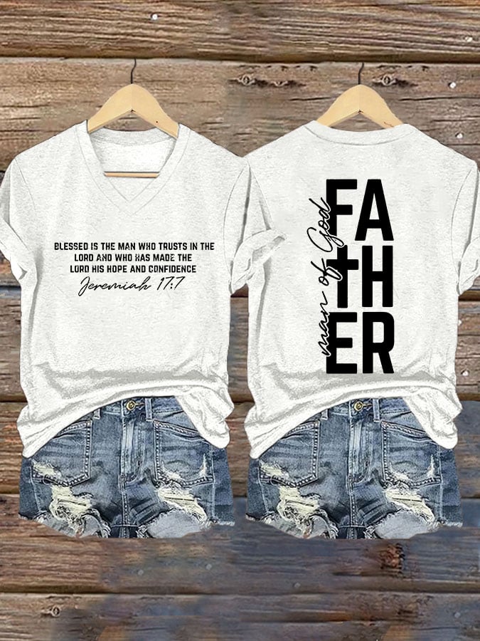 Women's Retro Faith Print T-Shirt