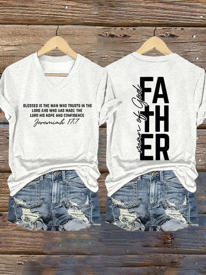 Women's Retro Faith Print T-Shirt