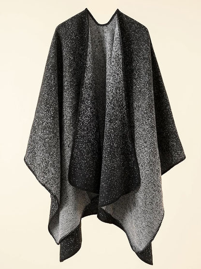Women's Fall Winter Fashion Retro Gradient Print Faux Cashmere Shawl