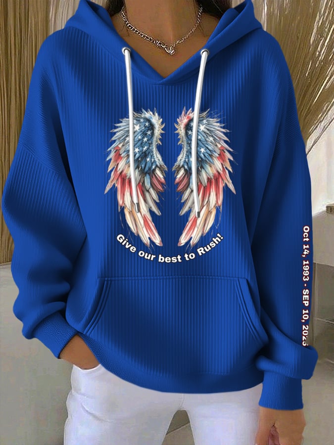 Women's Commemorative Leader Print Casual Hoodie
