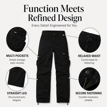 ✨Women's Vintage Wide Leg Cargo Pants