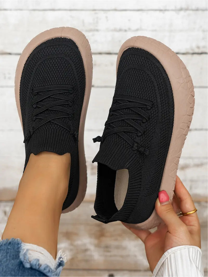 Women's Knit Breathable Slip-On Casual Shoes