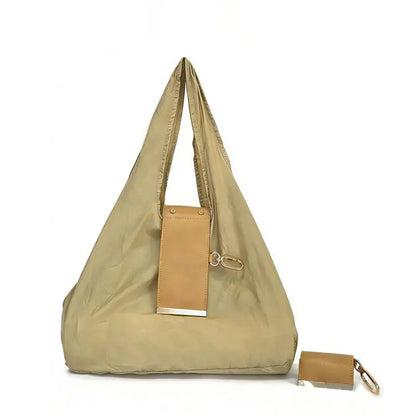 Compact Foldable Keychain Tote Bag, Reusable