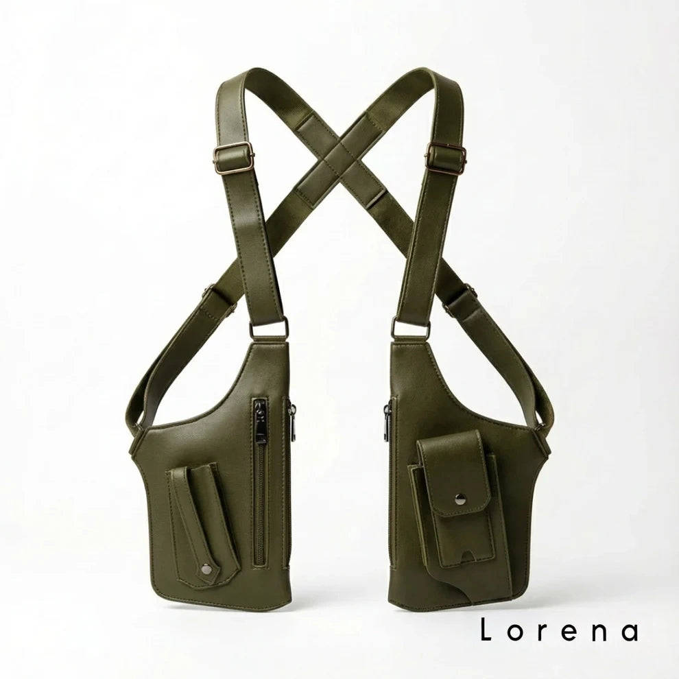 Premium Leather Adjustable Underarm Shoulder Bag for Men & Women