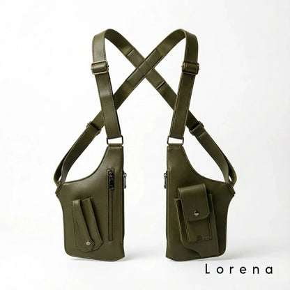 Premium Leather Adjustable Underarm Shoulder Bag for Men & Women