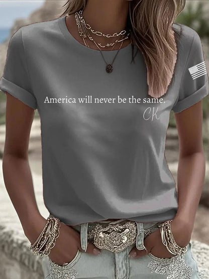 Women's Rip Printed Casual T-Shirt