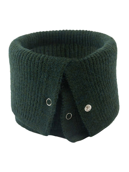 Solid Color Warm Knitted Scarf