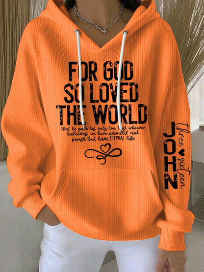Women's For God So Loved The World Sweatshirts