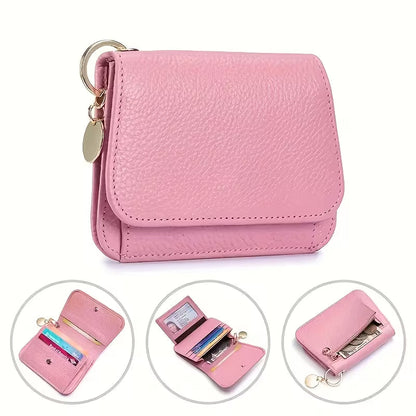 RFID Blocking Leather Wallet with Card Holder & Coin Pocket
