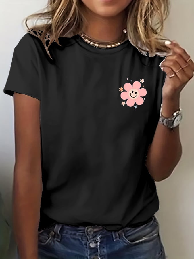 Women's Jesus Has My Back Print T-Shirt