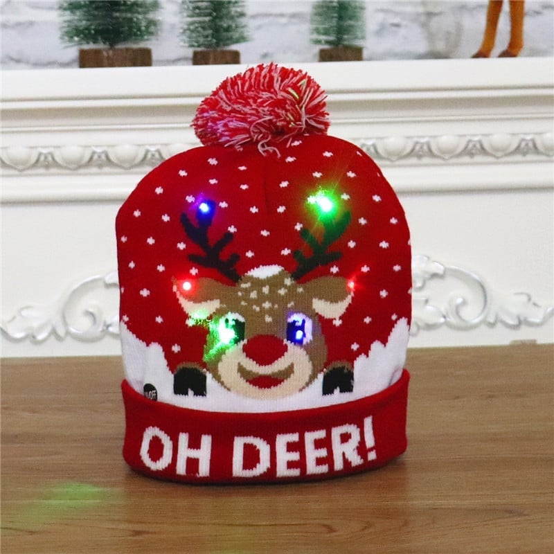 🎁2025 Early Christmas Sale - Christmas LED Light Knitted Beanies