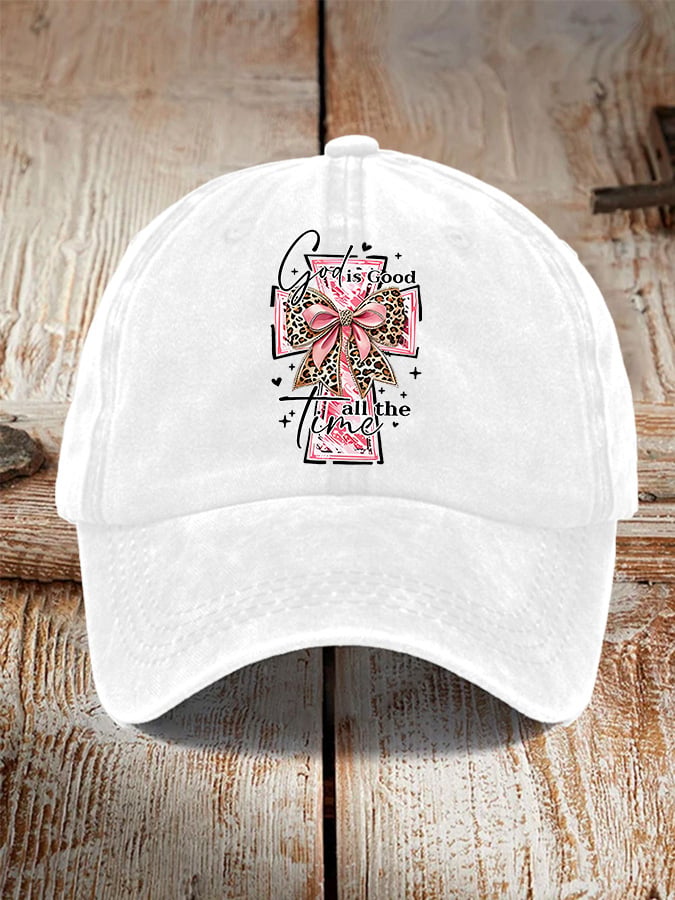 Unisex God Is Good All The Time Print Baseball Cap