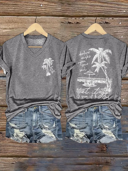 Women's Let It Go Print T-shirt