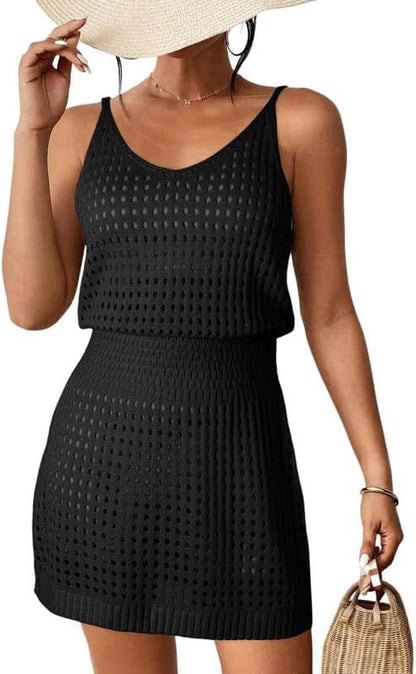 Boho Crochet Swimsuit Coverup for Beach & Cruise