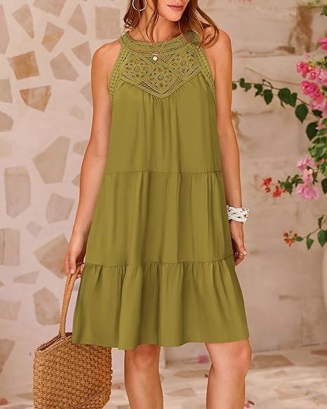 Lace A-Line Beach Dress