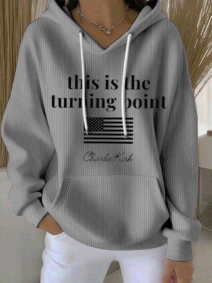 Women's Charlie Kirk This is the Turning Print Sweatshirt
